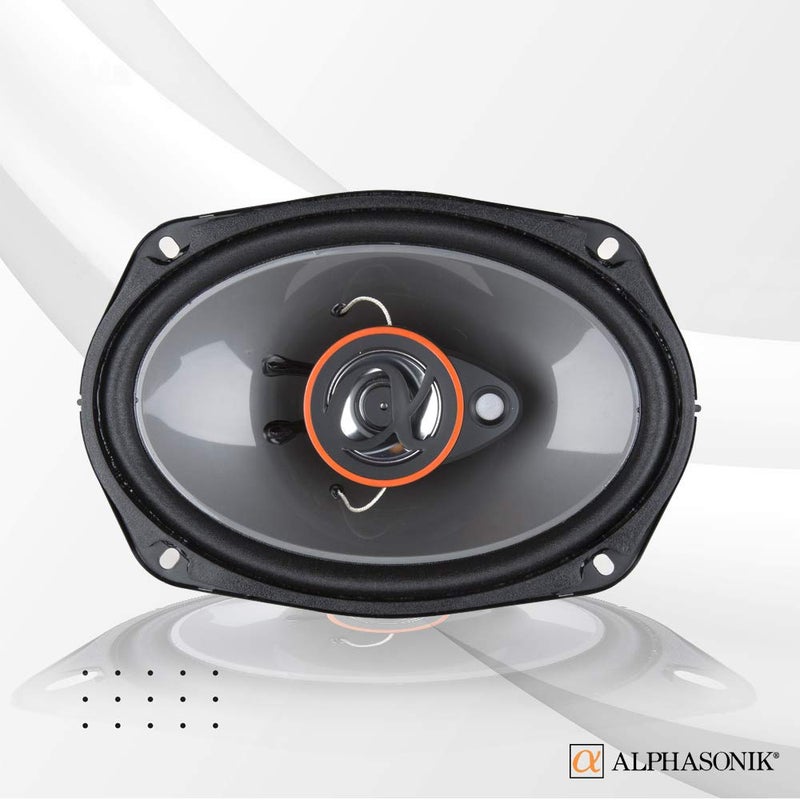 Alphasonik AS268P Loudspeakers 2 Pairs of 6X8 350W Max 3-Way Speakers 4 Ohms Premium Quality Audio Door Speakers for Car or Truck Stereo Sound System - Image 5